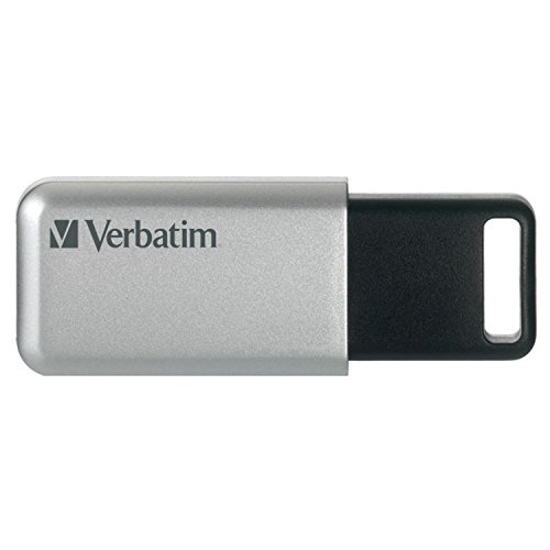 Verbatim Store 'n' Go Secure Pro USB-Stick, USB-3.2 Gen 1, 32GB, Speicherstick mit Kennwortschutz, USB-3-Stick mit Verschlüsselung, externer Speicher für Laptop Notebook & Co, silber Verbatim Store 'n' Go Secure Pro USB-Stick, USB-3.2 Gen 1, 32GB, Speicherstick mit Kennwortschutz, USB-3-Stick mit Verschlüsselung, externer Speicher für Laptop Notebook & Co, silber von Verbatim