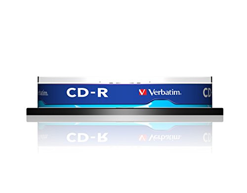 Verbatim CD-R Extra Protection, CD-Rohlinge mit 700 MB Datenspeicher, ideal für Foto- und Video-Aufnahmen, kompatibel mit jedem konventionellen CD-Laufwerk, 10er Pack Spindel von Verbatim