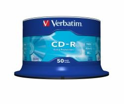 Verbatim CD-R Extra Protection 700 MB 50 - CD-RW (CD-R, 700 MB, 50 ÷ 120 mm, 80 min, 52x) von Verbatim