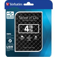 Verbatim Festplatte 4TB USB3.0 Extern,6,35cm(2,5Z) 53223 von Verbatim