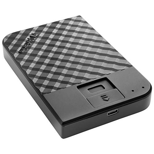 Verbatim Fingerprint Secure, 2 TB, Schwarz, Externe Festplatte mit Fingerabdruckscanner, USB 3.1 GEN 1, Festplatte extern, für Windows & Mac OSX, tragbare Festplatte, USB Festplatte Verbatim Fingerprint Secure, 2 TB, Schwarz, Externe Festplatte mit Fingerabdruckscanner, USB 3.1 GEN 1, Festplatte extern, für Windows & Mac OSX, tragbare Festplatte, USB Festplatte von Verbatim