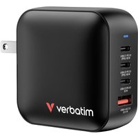 Verbatim Mini GaN Charger Reiseladeadapter 100 W 1x USB-A, 3x USB-C® USB PD, USB PD 3.0, QC 3.0 Schw von Verbatim