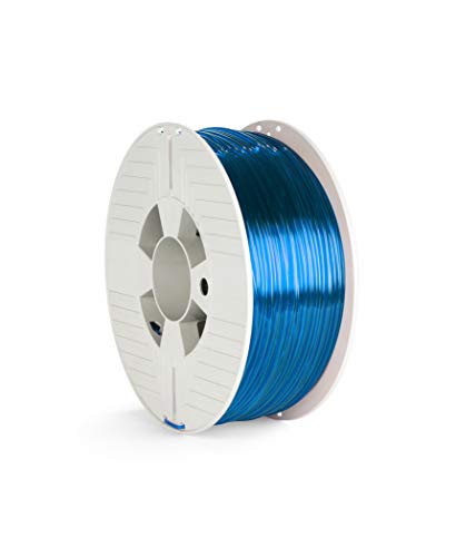 Verbatim PET-G-Filament 3D-Druck, 2,85mm, 1kg, Polyethylenterephthalat-Glykol-Filament zur Materialextrusion, 3D-Drucker & 3D-Stift, 3D-Drucker-Filament aus PET-G, blau-transparent Verbatim PET-G-Filament 3D-Druck, 2,85mm, 1kg, Polyethylenterephthalat-Glykol-Filament zur Materialextrusion, 3D-Drucker & 3D-Stift, 3D-Drucker-Filament aus PET-G, blau-transparent von Verbatim