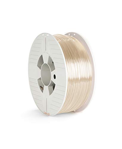 Verbatim PET-G-Filament 3D-Druck, 2,85mm, 1kg, Polyethylenterephthalat-Glykol-Filament zur Materialextrusion, für 3D-Drucker und 3D-Stift, 3D-Drucker-Filament aus PET-G, transparent von Verbatim