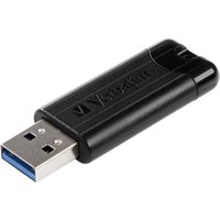 Verbatim Pin Stripe 3.0 USB-Stick 64GB Schwarz 49318 USB 3.2 Gen 1 (USB 3.0) von Verbatim