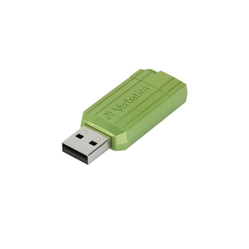 Verbatim PinStripe USB-Stick 16GB, USB 2.0, USB Speicherstick, für Laptop Notebook Ultrabook TV Autoradio, USB 2.0 Stick, Datenstick mit Schiebemechanismus, Eucalyptus Green Verbatim PinStripe USB-Stick 16GB, USB 2.0, USB Speicherstick, für Laptop Notebook Ultrabook TV Autoradio, USB 2.0 Stick, Datenstick mit Schiebemechanismus, Eucalyptus Green von Verbatim