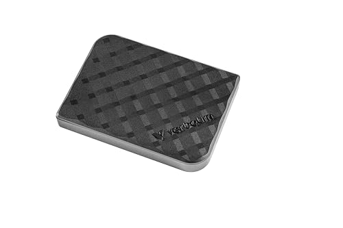 Verbatim Store 'n' Go Mini Diamond Portable SSD 512 GB, USB 3.2 Gen 1 mit USB-C-Adapter 1000MB/s, Kompakt 35 g, Hochgeschwindigkeits Datenübertragung, Nero Backup-Software, Für PC & Mac, Schwarz von Verbatim