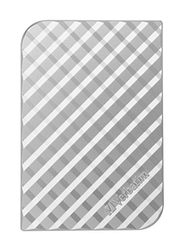 Verbatim Store 'n' Go Portable Hard Drive, 2 TB, Silber, Externe Festplatte, USB 3.0, Festplatte extern aus Aluminium, für Windows & Mac OS X, tragbare Festplatte, USB Festplatte von Verbatim