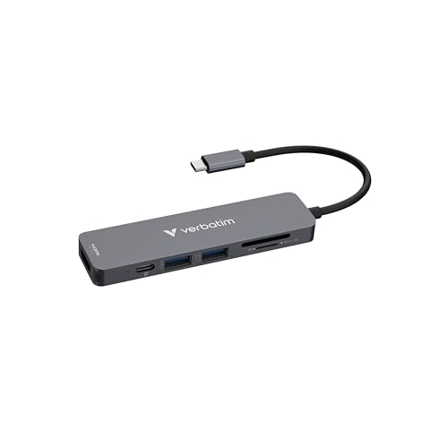 Verbatim USB-C Essentials Multiport Hub 6 Aschnlüsse mit Kartenleser Verbatim USB-C Essentials Multiport Hub 6 Aschnlüsse mit Kartenleser von Verbatim