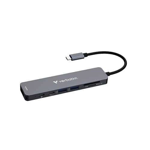 Verbatim USB-C Essentials Multiport Hub 7 Anschlüsse Verbatim USB-C Essentials Multiport Hub 7 Anschlüsse von Verbatim