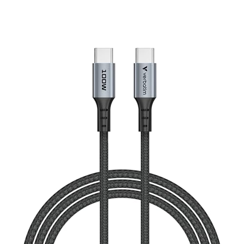 Verbatim USB-C-Synchronisations- und Ladekabel 100 W auf USB-C 120 cm – Schwarz Verbatim USB-C-Synchronisations- und Ladekabel 100 W auf USB-C 120 cm – Schwarz von Verbatim