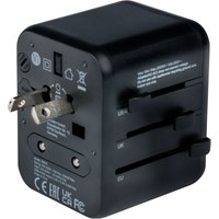 Universal-Reise-Adapter UTA-01, 1x Stromstecker, 2x usb-a - Verbatim von Verbatim