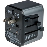 Verbatim - Universal-Reise-Adapter UTA-03, 1x Stromstecker, 2x usb-a, 3x usb-c von Verbatim