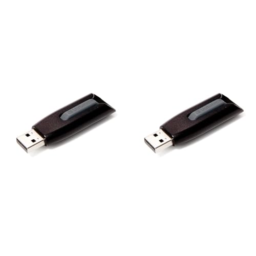 Verbatim V3 Slide N Lock 16GB Speicherstick USB 3.0, grau (Packung mit 2) von Verbatim