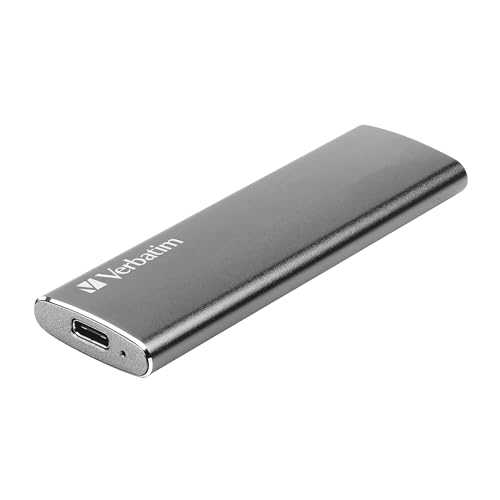 Verbatim Vx500 Externe SSD Festplatte, 2 TB, Portable Solid State Drive USB 3.2 Gen 2, externes Laufwerk für Mac, PC, Smartphone & Spielekonsole, spacegrau von Verbatim