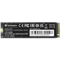 Verbatim Vi3000 2TB Interne M.2 PCIe NVMe SSD 2280 PCIe NVMe 3.0 x4 Retail 49376 von Verbatim