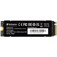 Verbatim Vi7000 1TB Interne M.2 PCIe NVMe SSD 2280 PCIe 4.0 x4 Retail 49367 von Verbatim