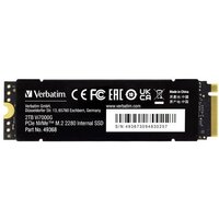 Verbatim Vi7000 2TB Interne M.2 PCIe NVMe SSD 2280 PCIe 4.0 x4 Retail 49368 von Verbatim