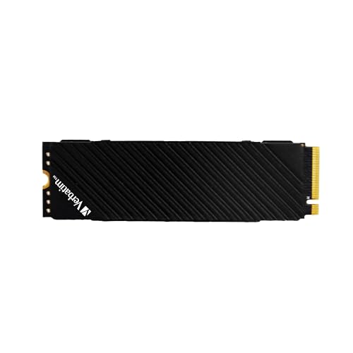 Verbatim Vi7000G NVMe M.2 SSD 4 TB, internes SSD-Laufwerk mit PCIe Gen 4, bis zu 7.400 MB/s Lesegeschwindigkeit, Hochleistungs-SSD für Gaming PC und PlayStation 5, schwarz von Verbatim