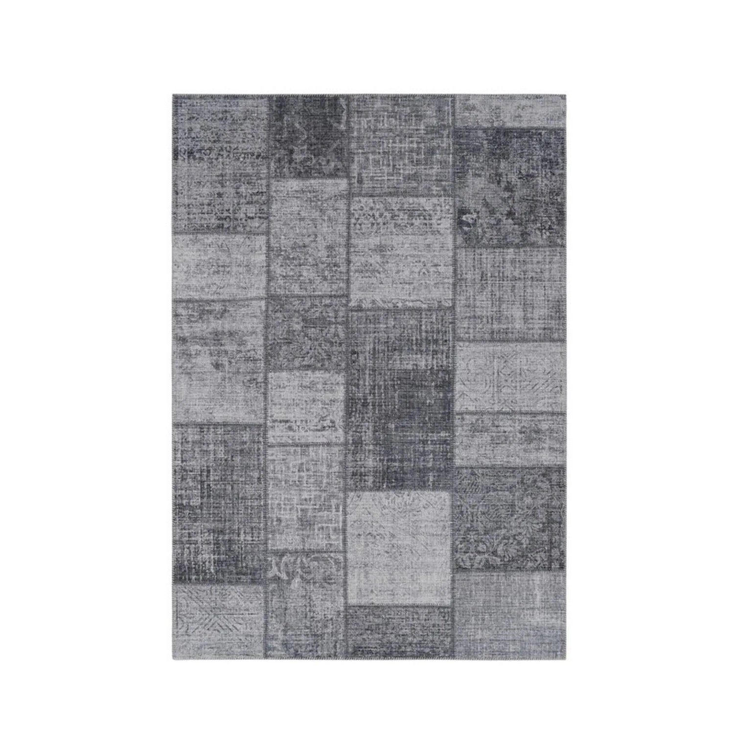 Vercai Rugs Teppich Fenix Patchwork Grau 80 x 150 cm Vercai Rugs Teppich Fenix Patchwork Grau 80 x 150 cm von Vercai Rugs