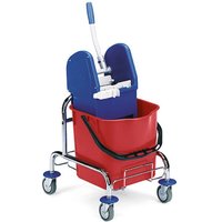 Einfach-Fahreimer Chrom I, 1x 25 Liter, Mopp-Presse von EVO-PRODUCTS