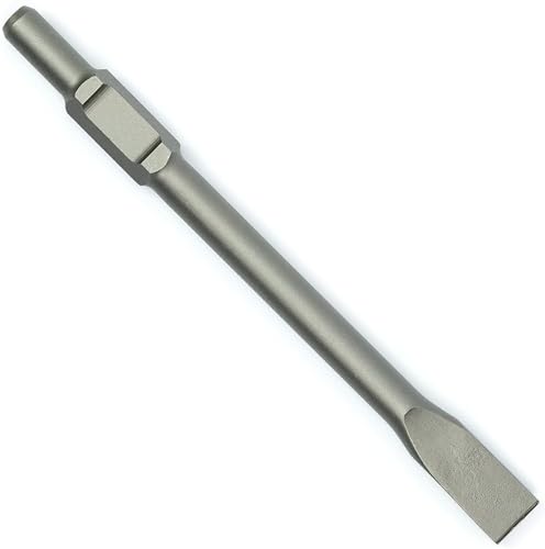 Profi Flachmeißel 410 mm für Abbruchhammer mit 30 mm SDS-HEX Sechskant Aufnahme, vielseitig einsetzbar, Meißel aus robustem Metall SN1411 von Verda