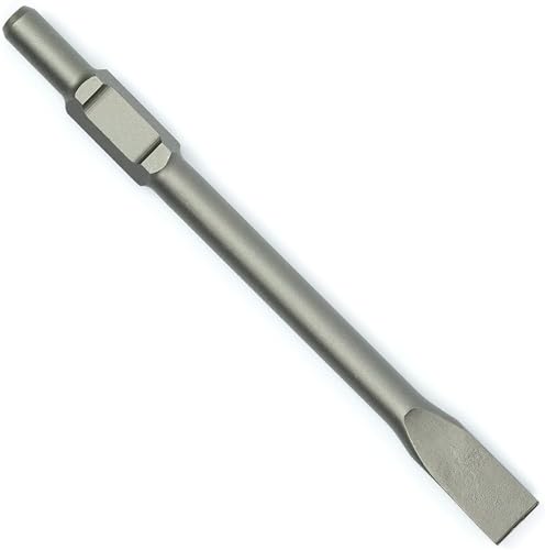 Verda Profi Meißel 410 mm SDS-HEX Sechskant Aufnahme, Spitz, Werkzeugstahl, Breaker Meißel von Verda