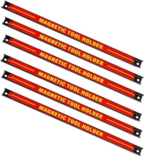 Verda 6X Magnetleiste 50cm Magnet Werkzeughalter Werkzeugleiste Halterung SN3521-6 von Verda