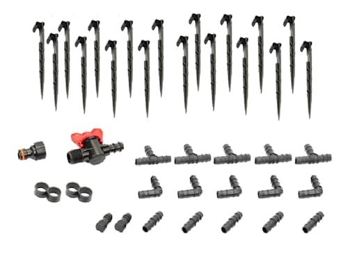Zubehörset für Tropfrohr Ø16mm Winkel Entstopfen, Bewässerung Systeme 40 oder 80 Stück (Set 40 Stück) von Verda