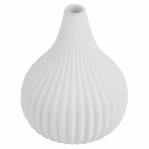 Deko-Vase, einfache moderne Keramikvase, Zuhause, Zimmer, Tisch, Desktop-Dekoration, Ornamente (klein, weiß) von Verdant Touch