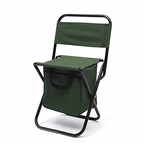 Verdant Touch Klappstuhl Klappstuhl Campingstuhl mit Tasche Tragbarer Rückenlehne Stuhl für Outdoor Angeln Grün von Verdant Touch