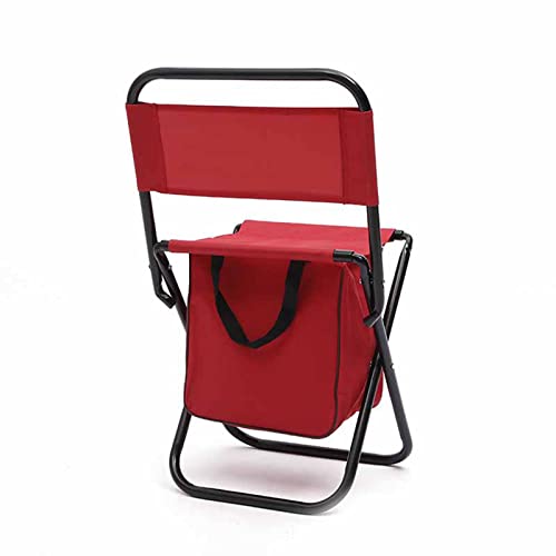 Verdant Touch Klappstuhl Klappstuhl Tragbarer Outdoor Camping Klappstuhl mit Tasche Rot von Verdant Touch