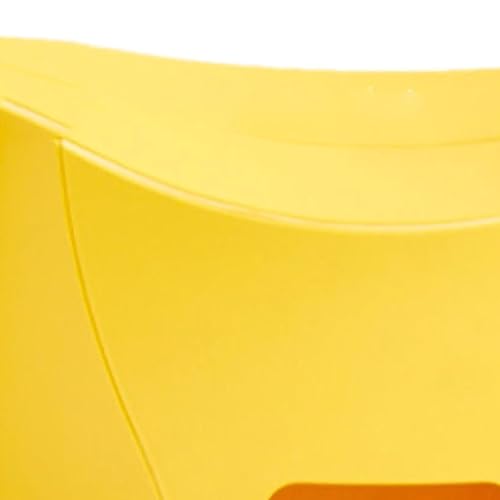 Verdant Touch Tragekorb Klapphocker Karte Klapphocker Tragbarer Kunststoff Niedriger Hocker Fluoreszierend Gelb Tragekorb Outdoor Reisen 180mm Höhe von Verdant Touch