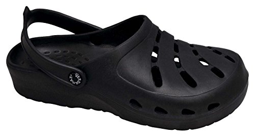 Clogs aus Kunststoff, für Erwachsene, gelochtes Modell, schwarz 37-38 von Verdemax