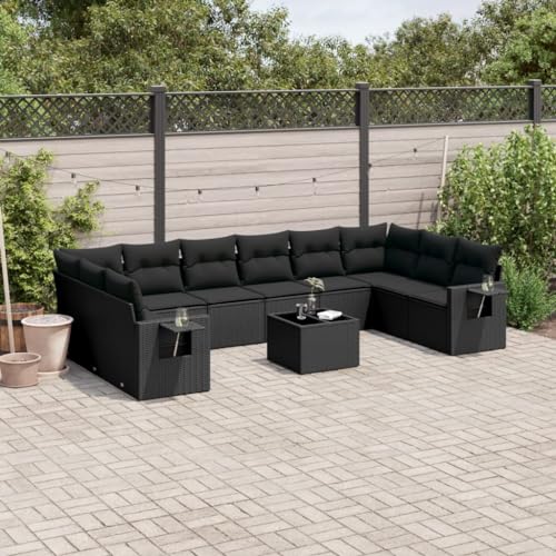 Verderoom Balkon Lounge mit Stauraum Gartenlounge Klein Rattansofa Gartensofa Ecksofa Garten Lounge Sofa Outdoor Terassenmöbel außen-Schwarz-11-tlg Verderoom Balkon Lounge mit Stauraum Gartenlounge Klein Rattansofa Gartensofa Ecksofa Garten Lounge Sofa Outdoor Terassenmöbel außen-Schwarz-11-tlg von Verderoom