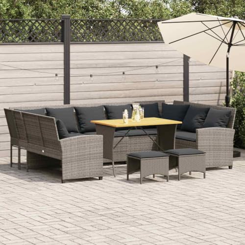 Verderoom Gartensofa Balkonsofa Lounge Sofa Outdoor Rattan Gartenmöbel Set Sitzgruppe für Garten Terrasse Rattansofa Terrassenmöbel-Grau-4-tlg Verderoom Gartensofa Balkonsofa Lounge Sofa Outdoor Rattan Gartenmöbel Set Sitzgruppe für Garten Terrasse Rattansofa Terrassenmöbel-Grau-4-tlg von Verderoom