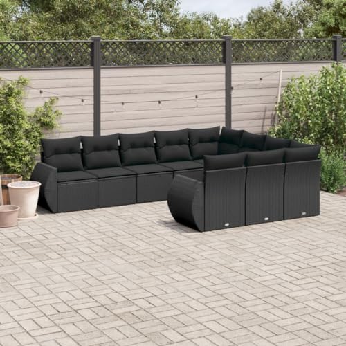Verderoom Polyrattan Lounge mit Stauraum Rattan Gartenmöbel Set Gartenlounge Balkon Lounge Gartenmöbel Set wetterfest Sitzgruppe für Garten Terrasse und Balkon-Schwarz-10-tlg Verderoom Polyrattan Lounge mit Stauraum Rattan Gartenmöbel Set Gartenlounge Balkon Lounge Gartenmöbel Set wetterfest Sitzgruppe für Garten Terrasse und Balkon-Schwarz-10-tlg von Verderoom