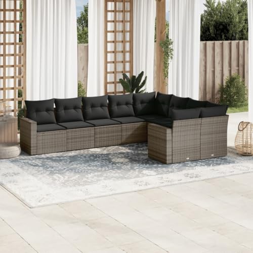 Verderoom Rattan Gartenmöbel Set mit Stauraum Polyrattan Lounge Balkon Lounge Sitzgruppe Outdoor Gartensofa Ecksofa Rattansofa Balkonmöbel-Grau und Dunkelgrau-9-tlg Verderoom Rattan Gartenmöbel Set mit Stauraum Polyrattan Lounge Balkon Lounge Sitzgruppe Outdoor Gartensofa Ecksofa Rattansofa Balkonmöbel-Grau und Dunkelgrau-9-tlg von Verderoom