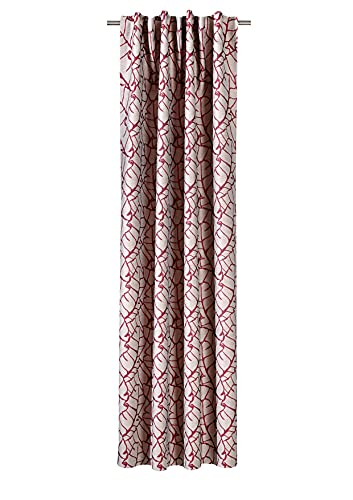 Verdi Cleo 140x245 cm 1 Stück Rot Jaqcuard Deko von Verdi