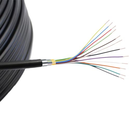 Erdkabel 6x2x0,5 mm – 25m Steuerkabel mit 100% Kupferleitern & Hydrophobem Gel – Wasserdichtes Elektrokabel für Magnetventil & Steuergerät – UV- & Witterungsbeständig von Verdone
