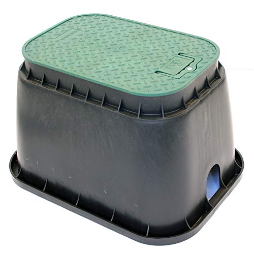 RAIN Ventilschacht Standard - Ventilbox Ventilkasten Verteilerkasten für bis zu 4 Magnetventile, Wetterbeständige Schutzbox für Bewässerungssysteme, UV-beständig, Frostsicher von Verdone