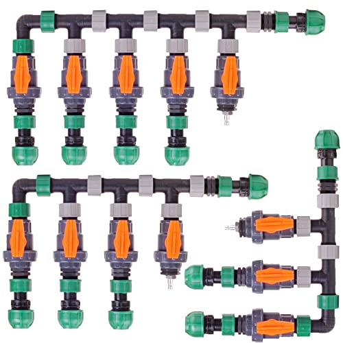 Verteiler Wasserverteiler Bewässerung Beregnung Manuell Set 2, 3, 4 Ventile (2 Set Kopfstation) von Verdone