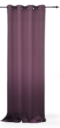 Verdunklungsgardine Übergardine Blickdicht modernes Rauten Muster Vorhang Gardine B/H ca. 135x245 cm Kräuselband oder Metall Ösen Farbwahl (Ösen Beere lila) von Verdunklungsgardine