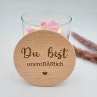 Du Bist Unentbärlich Vorratsglas Graviert Geschenk Geburtstag, Abschiedsgeschenk Glas Mit Deckel Geschenkidee Papa Mama Freund Freundin von VerhyggtGluecklich