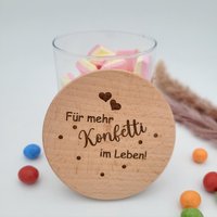 Geschenk Freundin Geschenkidee Mama Kollegin Vorratsglas -Mehr Konfetti Im Leben-Dankeschön Danke Kleine Aufmerksamkeit Hochzeit von VerhyggtGluecklich