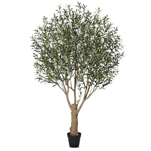 VeriNatural Künstlicher Olivenbaum 240cm - Kunstpflanze groß mit UV-beständigem, Deko Pflanze mit stabilem Baumstamm - Zimmerpflanze für Wohnzimmer, Büro, Balkon, Garten, Badezimmer,VN160 VeriNatural Künstlicher Olivenbaum 240cm - Kunstpflanze groß mit UV-beständigem, Deko Pflanze mit stabilem Baumstamm - Zimmerpflanze für Wohnzimmer, Büro, Balkon, Garten, Badezimmer,VN160 von VeriNatural