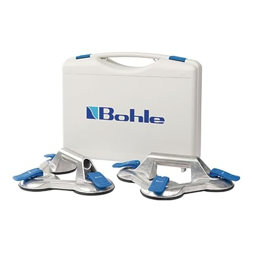 Saugheber-Set Trgf.100kg Kopf-D.120mm 3 Köpfe Alu.2 St./Set VERIBOR von Veribor