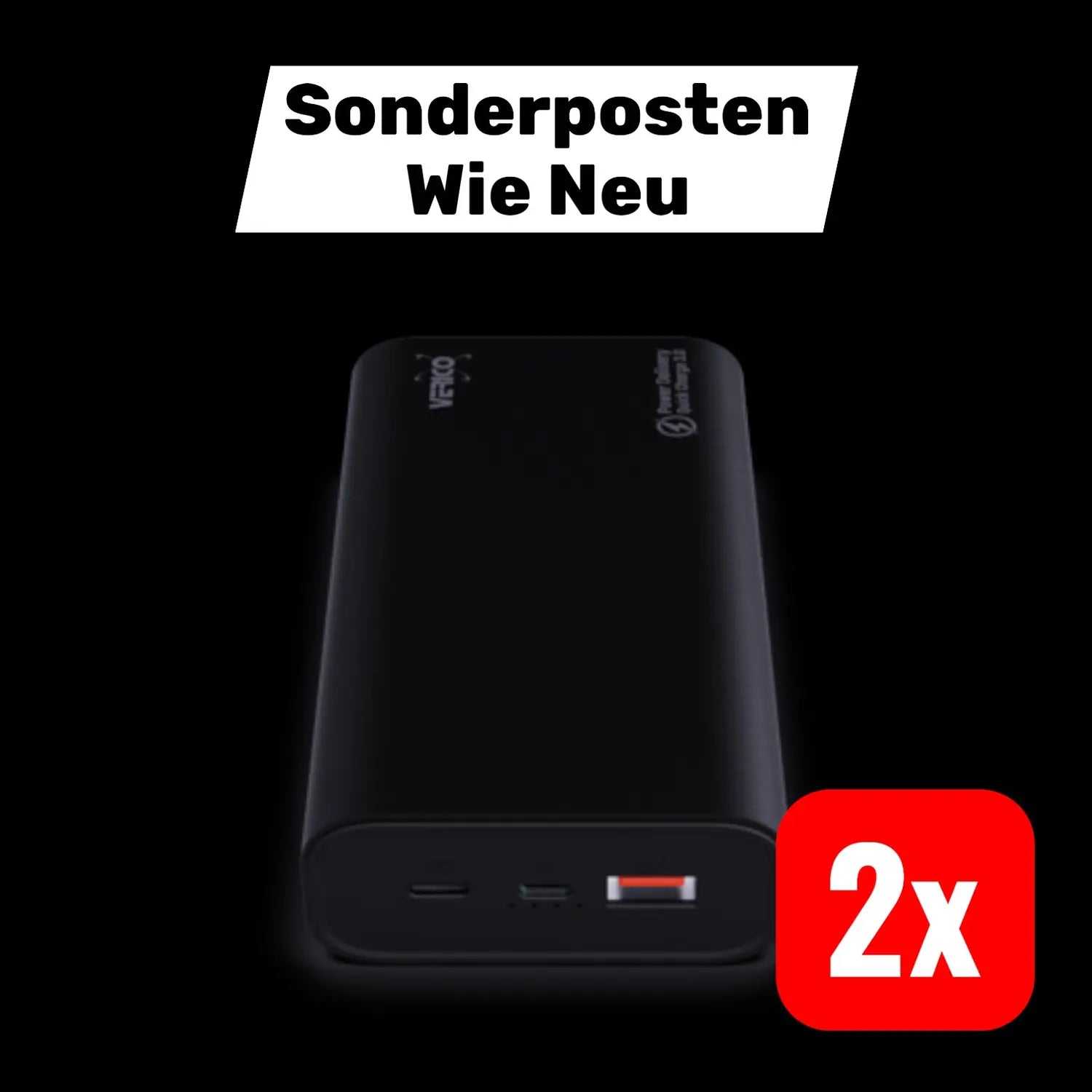 B-Ware Verico Powerbank 20.000 M Ah Power Pro Pd Li Po Usb A Usb C 2 Stück B-Ware Verico Powerbank 20.000 M Ah Power Pro Pd Li Po Usb A Usb C 2 Stück von Verico