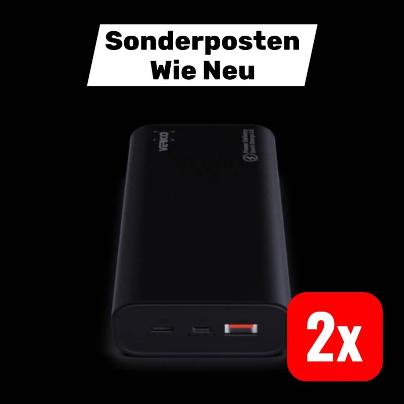 B-Ware Verico Powerbank 20.000 M Ah Power Pro Pd Li Po Usb A Usb C 2 Stück B-Ware Verico Powerbank 20.000 M Ah Power Pro Pd Li Po Usb A Usb C 2 Stück von Verico