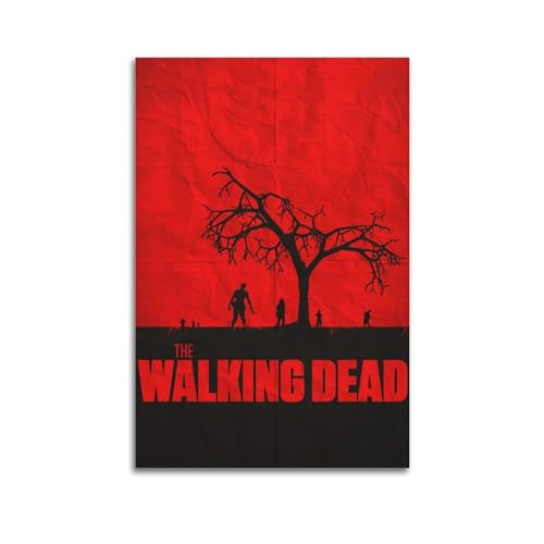 VerimP Filmposter "The Walking Dead", Vintage-Kunst-Poster, Wandkunst, Dekoration, Leinwandposter und Drucke, Wandposter für Zimmer, ästhetisch, 20 x 30 cm, ungerahmt von VerimP